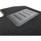 Tappetini Auto SPRINT Su Misura Per Fiat Seicento (1998-2010) – Moquette Antiscivolo Con Salvatacco E Bordatura Bicolore, Nero