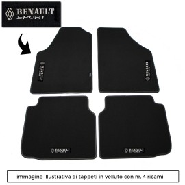 Carmat Tappetini Auto Su Misura Per Renault Scenic III – Set 4 Pezzi Con Logo, Nero - 2
