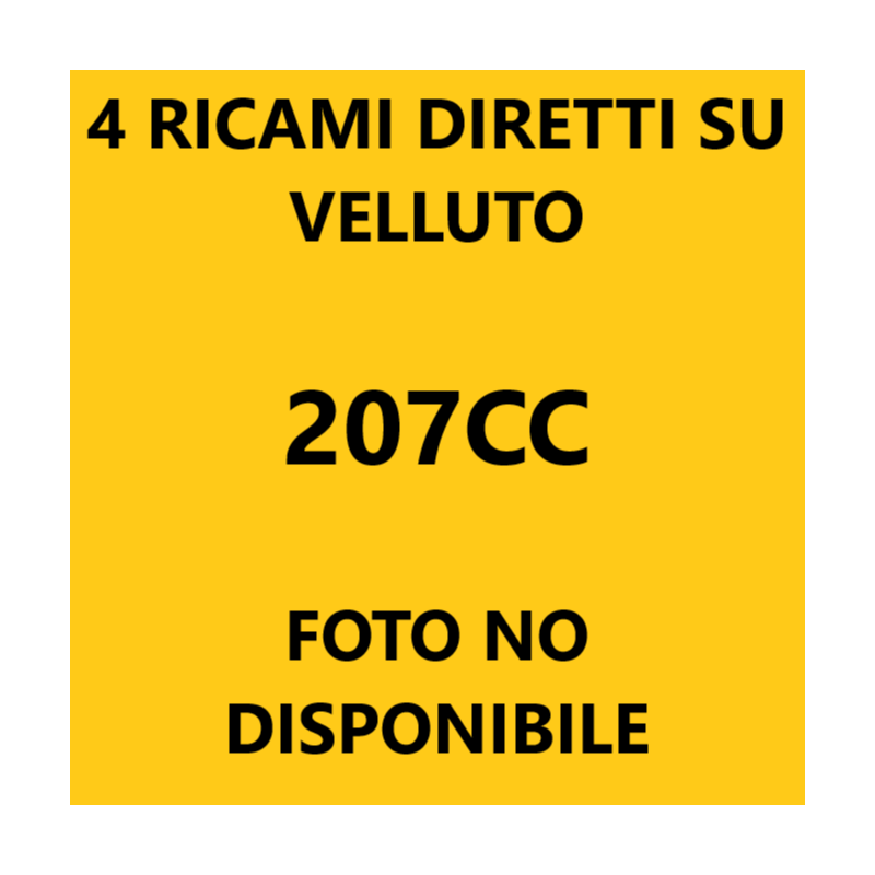 Logo 207 CC con 4 ricami diretti su tappeti anteriori e posteriori