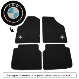 Carmat Tappetini Auto Su Misura Per Opel Vectra C (2002-2008) – Set 4 Pezzi In Tessuto Nero Con Logo - 2