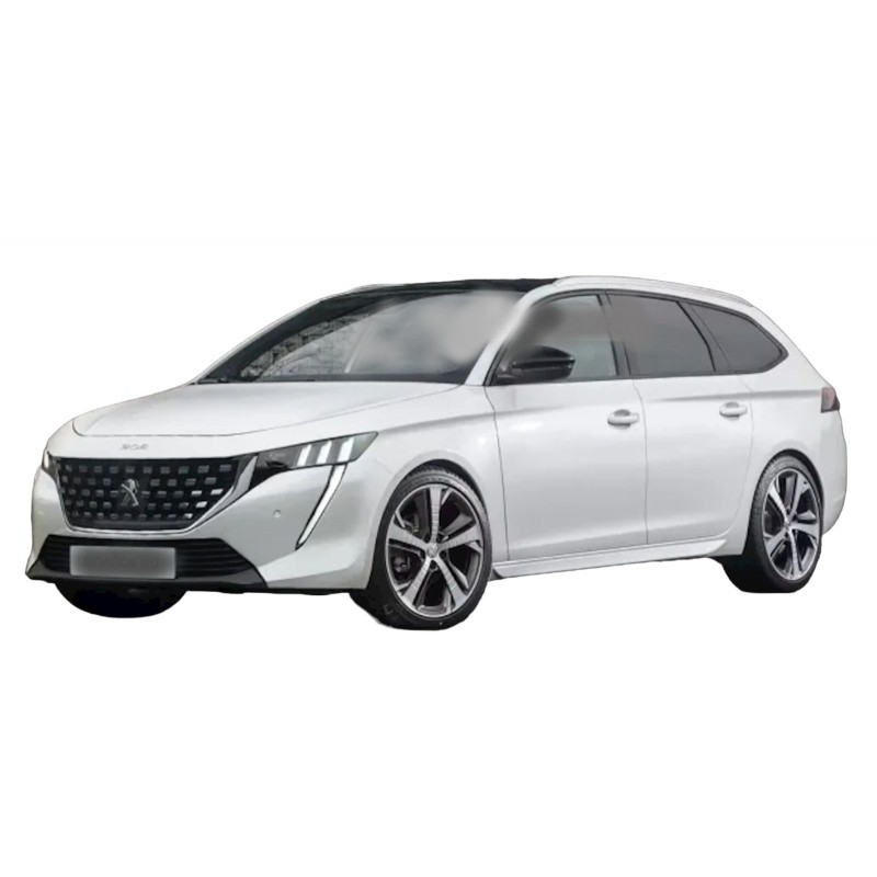 Tappetino Auto In Velluto Beige Per Peugeot 308 I (2007-2013) - Hatchback E SW - Gomma Impermeabile, Fissaggi CP