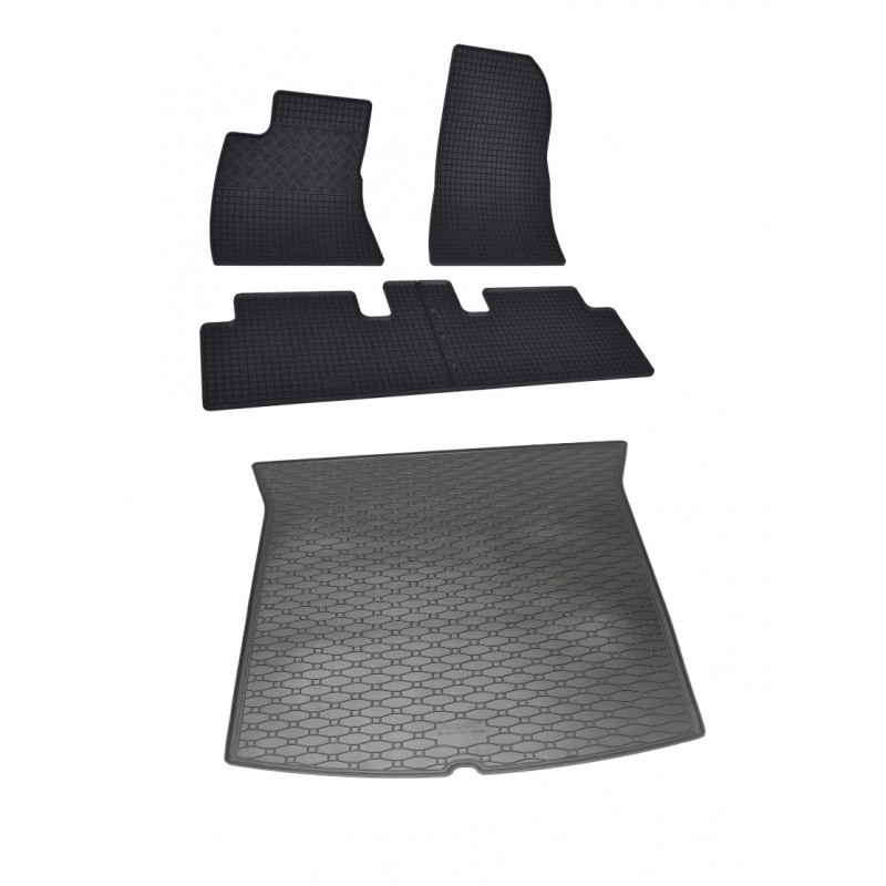 J&J Automotive | 3D Tappeti Tappetini Auto In TPE Gomma Su Misura Per A4 B8 2008 2015 Con Bordo Alto Nero Antiscivolo A 1065407