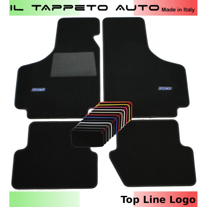 TAPPETI MOQUETTE SUPER VELLUTO PER FIAT 500 , Fiat 126 Bordo Nero