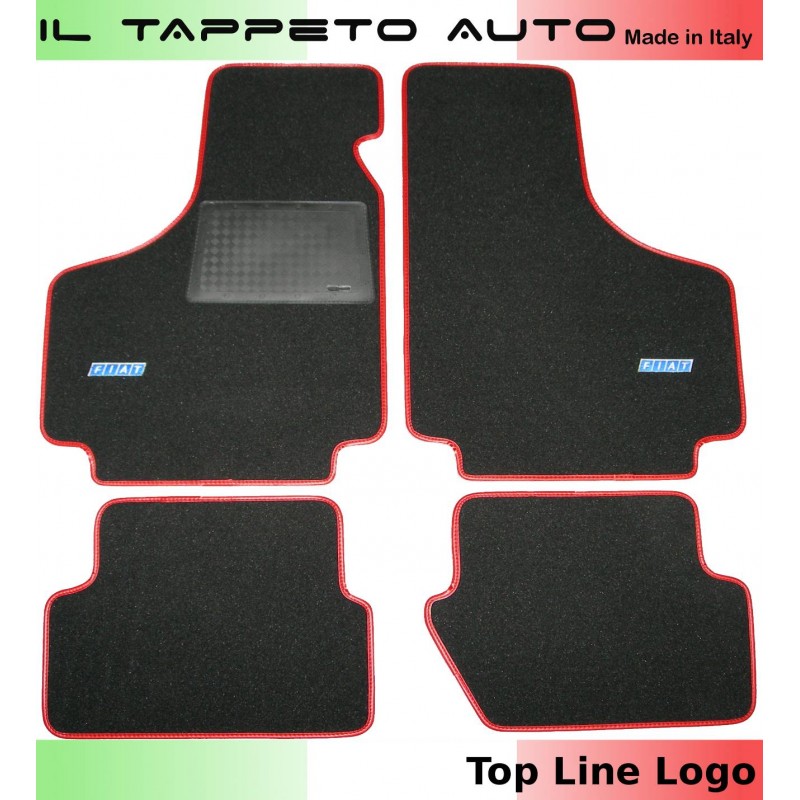 TAPPETI MOQUETTE SUPER VELLUTO PER FIAT 500 , Fiat 126 Bordo Rosso