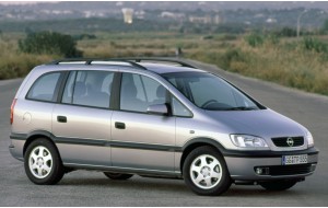 Zafira A 5-posti dal 1999-04.2005