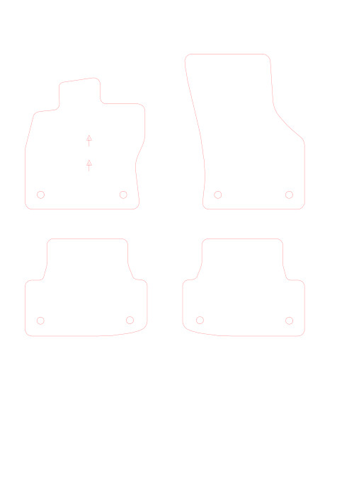 Set Di 2 Tappetini Anteriori In Velluto Per Audi A3 8V (2012-2019) – Su Misura, Rinforzati, Antiscivolo, Colore Nero